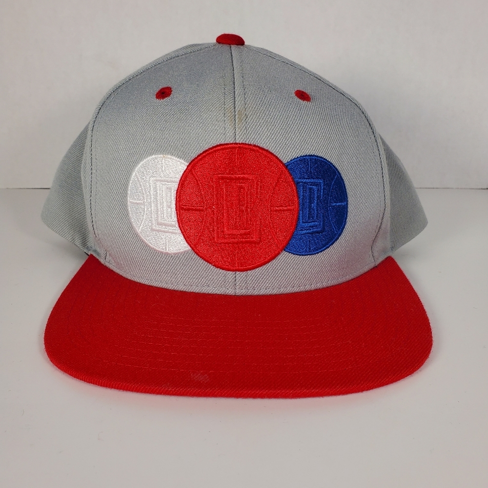 Mitchell & Ness LA Clippers Snapback Basketball Cap Hat Adjustable Fit NBA Gray